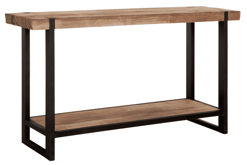 DTP Home Sidetable 'Beam' Teakhout, 140cm, kleur Naturel