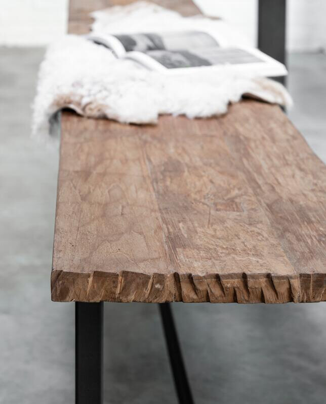 DTP Home Eetkamerbank 'Beam' Teakhout, 190cm, kleur Naturel