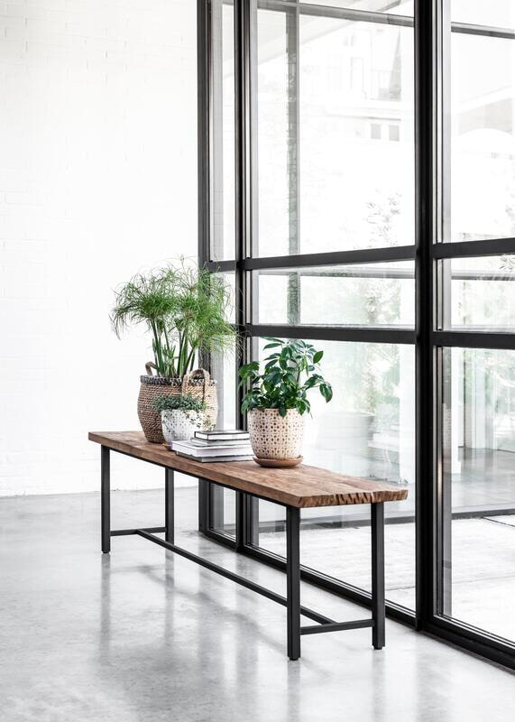 DTP Home Eetkamerbank 'Beam' Teakhout, 190cm, kleur Naturel