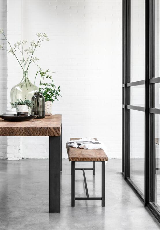 DTP Home Eettafel 'Beam' Teakhout, 250 x 100cm, kleur Naturel