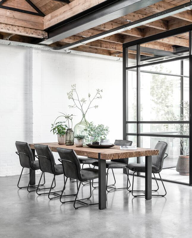 DTP Home Eettafel 'Beam' Teakhout, 250 x 100cm, kleur Naturel
