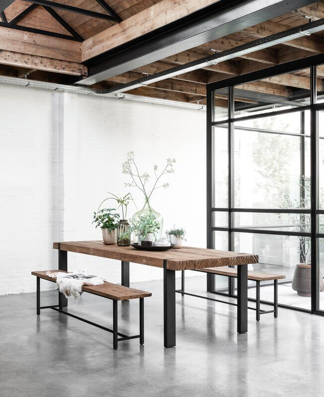 DTP Home Eettafel 'Beam' Teakhout, 250 x 100cm, kleur Naturel