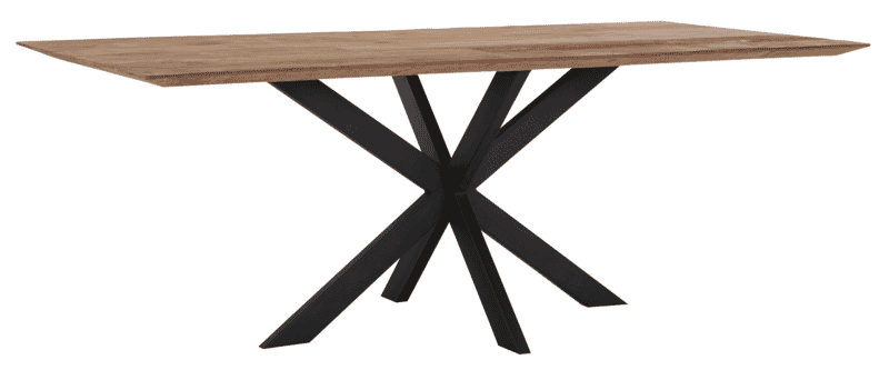 DTP Home Eettafel 'Curves' Teakhout, 210 x 100cm, kleur Naturel