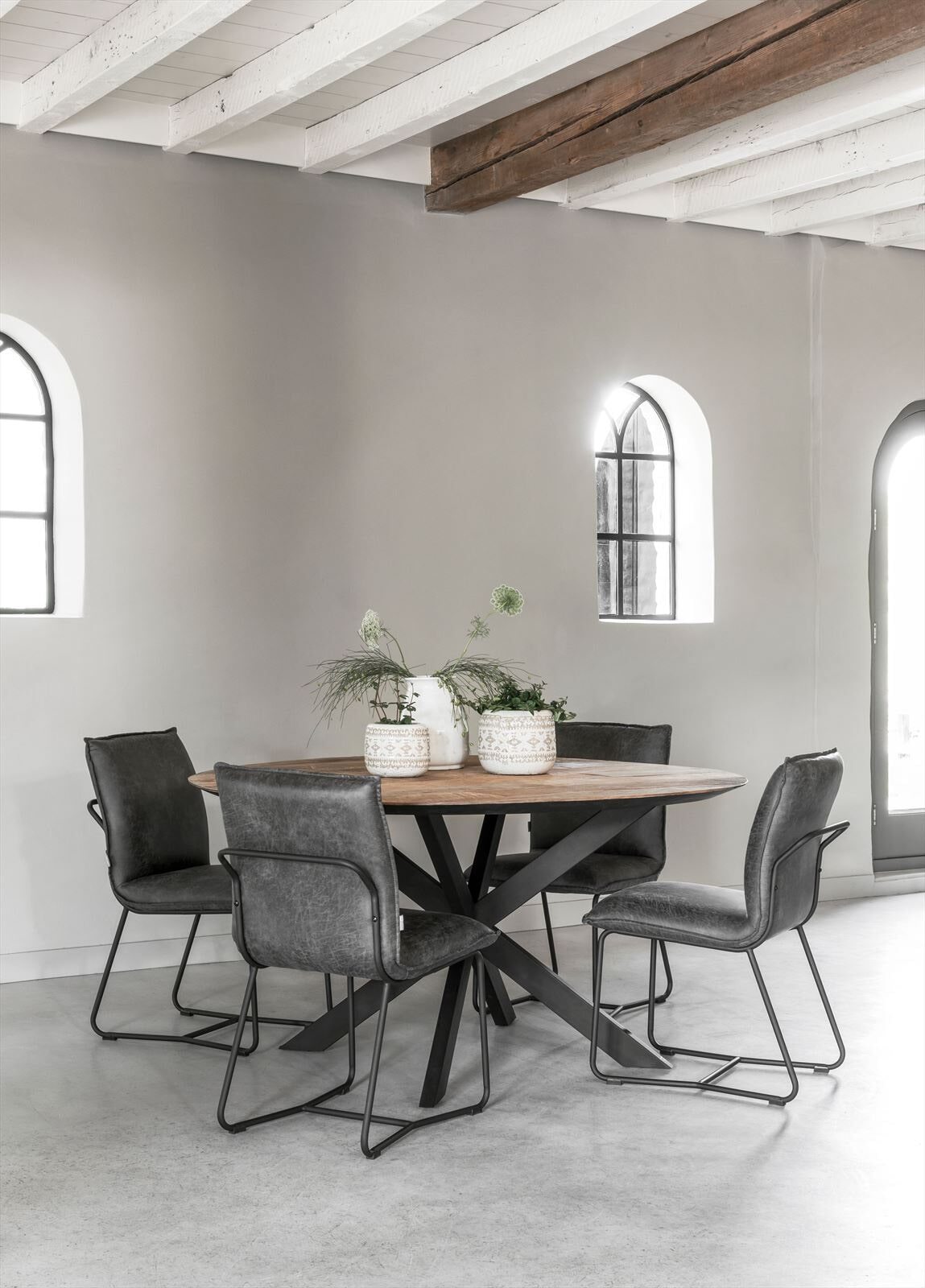 DTP Home Ronde Eettafel 'Shape' Teakhout, 150cm, kleur Naturel