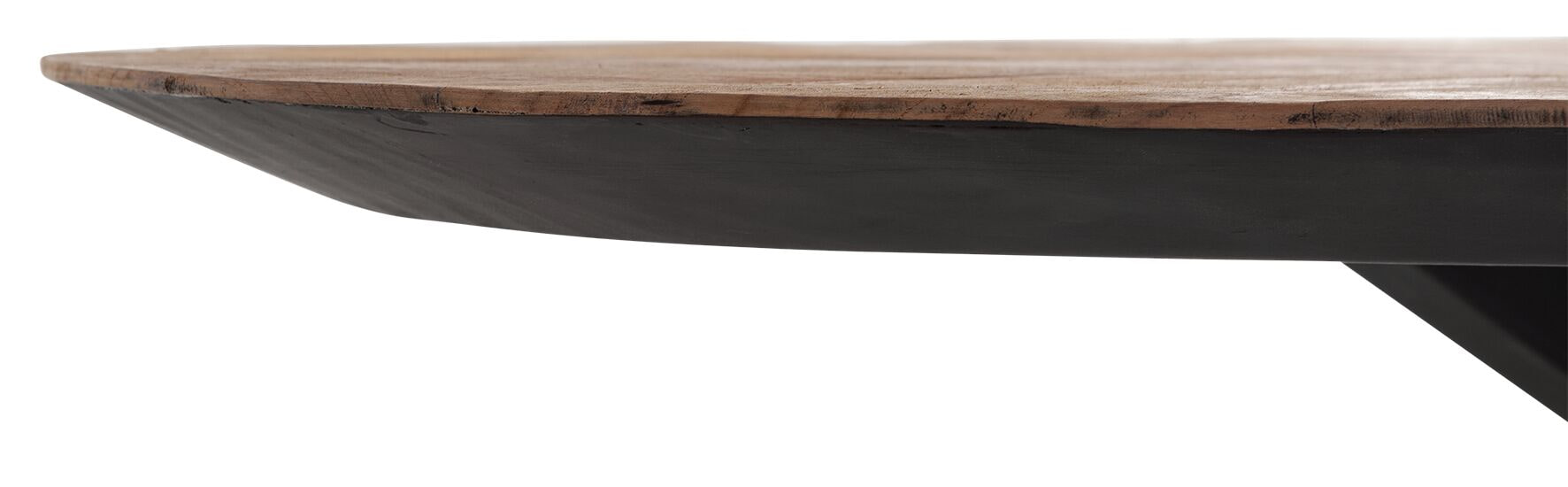 DTP Home Ovale Eettafel 'Shape' Teakhout, 200 x 100cm, kleur Naturel
