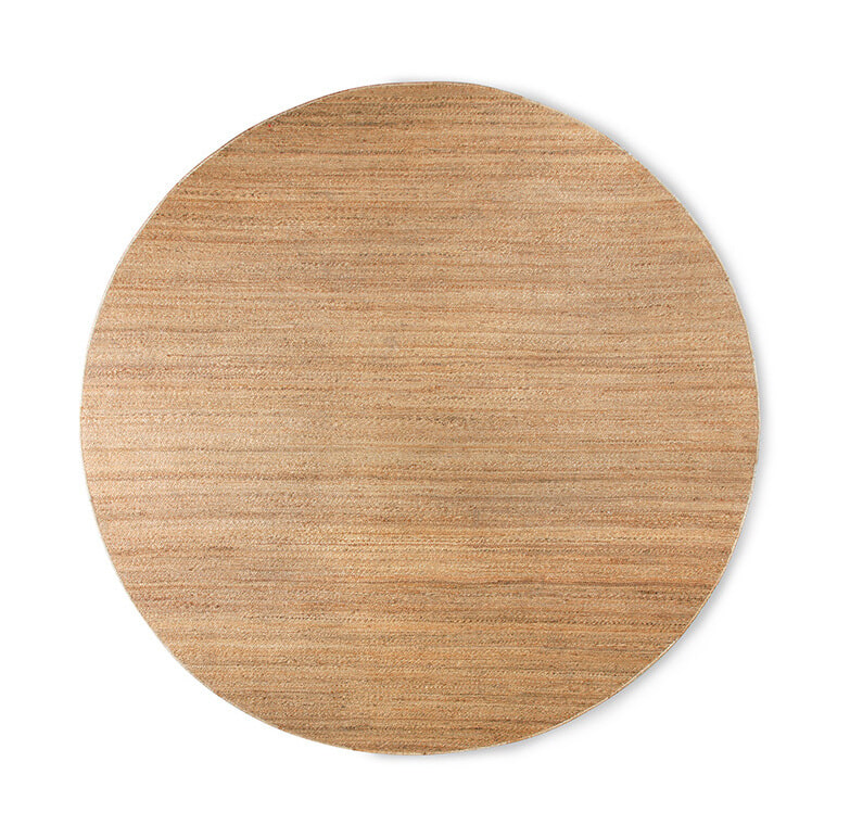HKliving Rond Vloerkleed Round Hennep, Ø250cm - Naturel