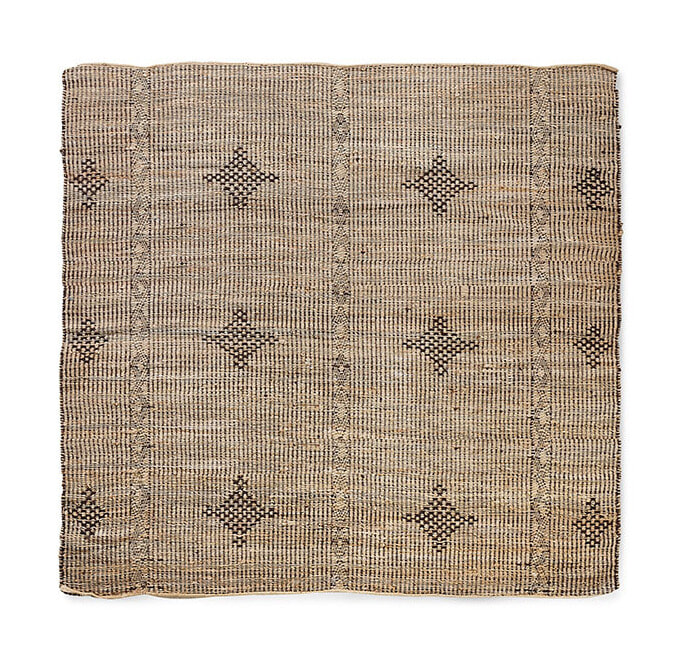 HKliving Vloerkleed Rustic Jute, 200 x 200cm - Naturel Bruin - Vierkant