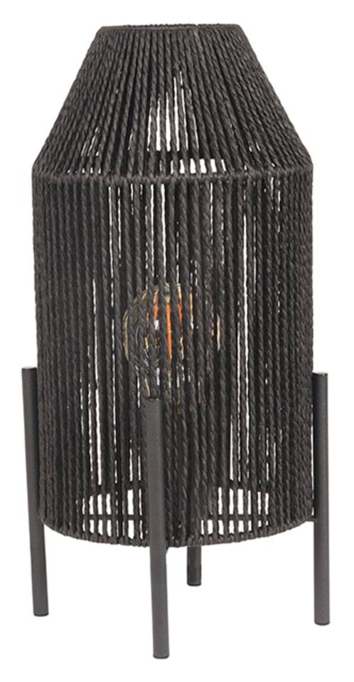 LABEL51 Tafellamp 'Ibiza' Jute, kleur Zwart