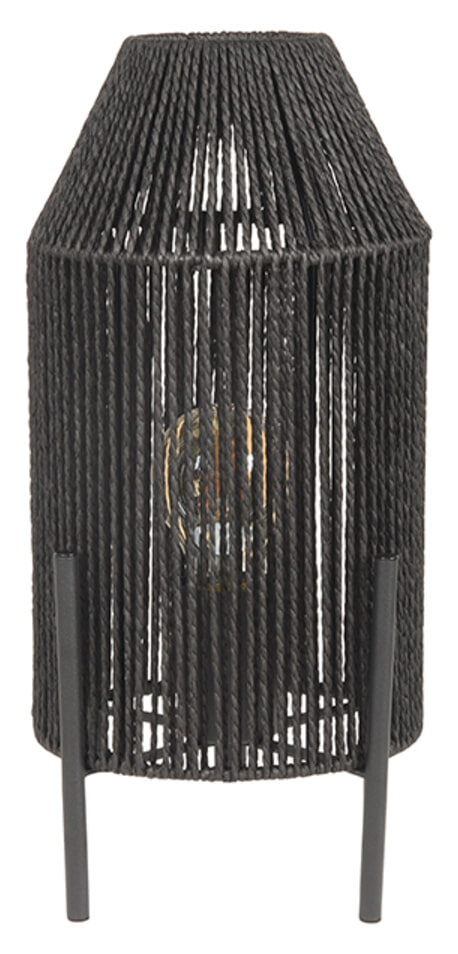 LABEL51 Tafellamp 'Ibiza' Jute, kleur Zwart