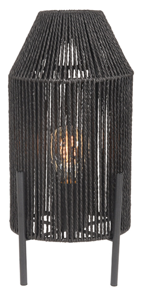 LABEL51 Tafellamp 'Ibiza' Jute, kleur Zwart