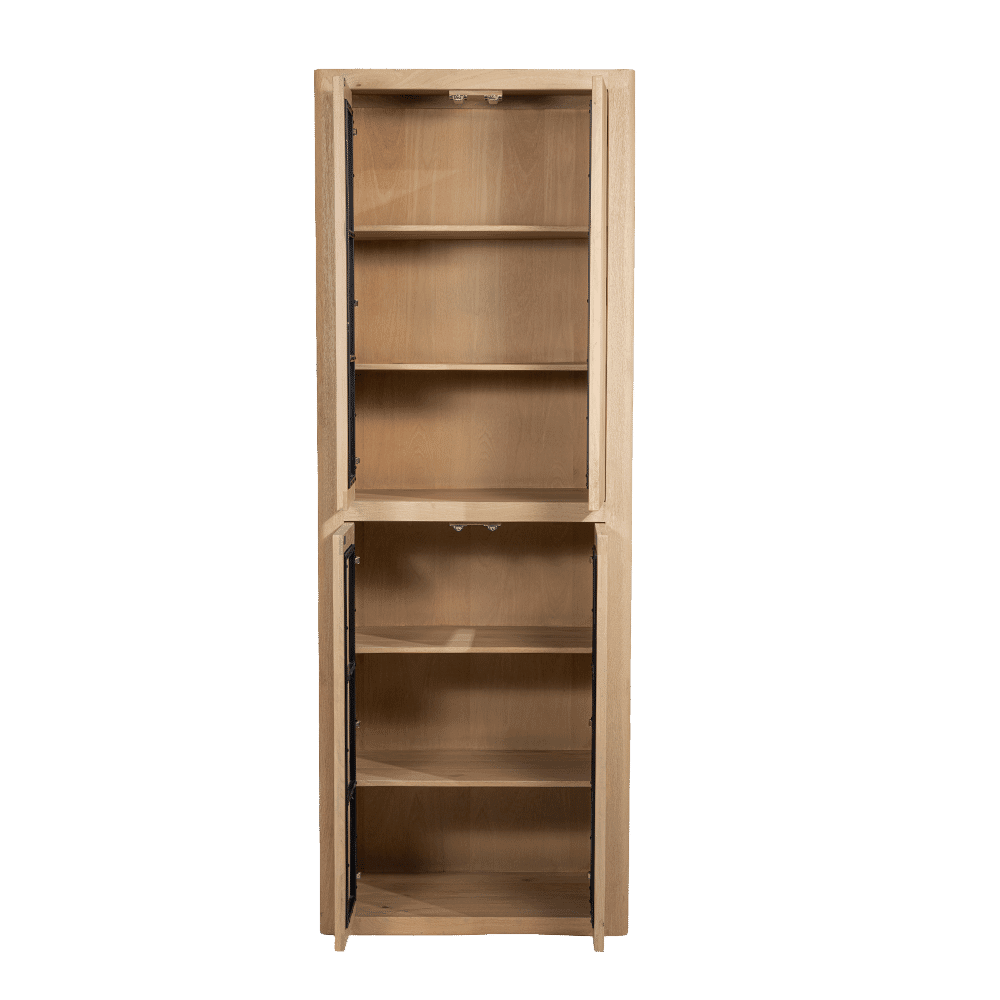 Tower Living Opbergkast 'Tenna' Mangohout, 220 x 80cm, kleur Naturel