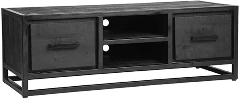 LABEL51 TV-meubel 'Chili' Zwart Mangohout, 120cm
