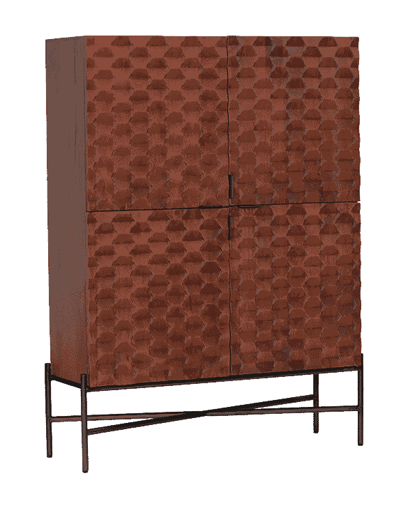 Tower Living Opbergkast Paola Mangohout, 180 x 130cm - Bruin