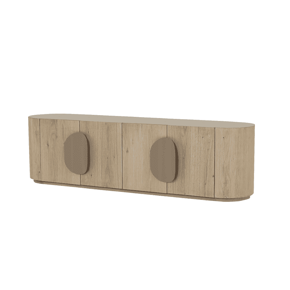 Tower Living TV-meubel 'Allure' Eiken, 180cm, kleur Whitewash