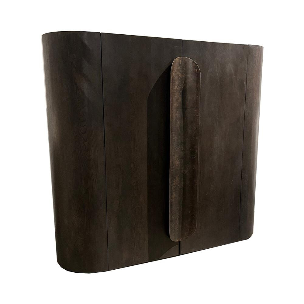Tower Living Opbergkast Allure Eiken, 140 x 150cm - Donkerbruin