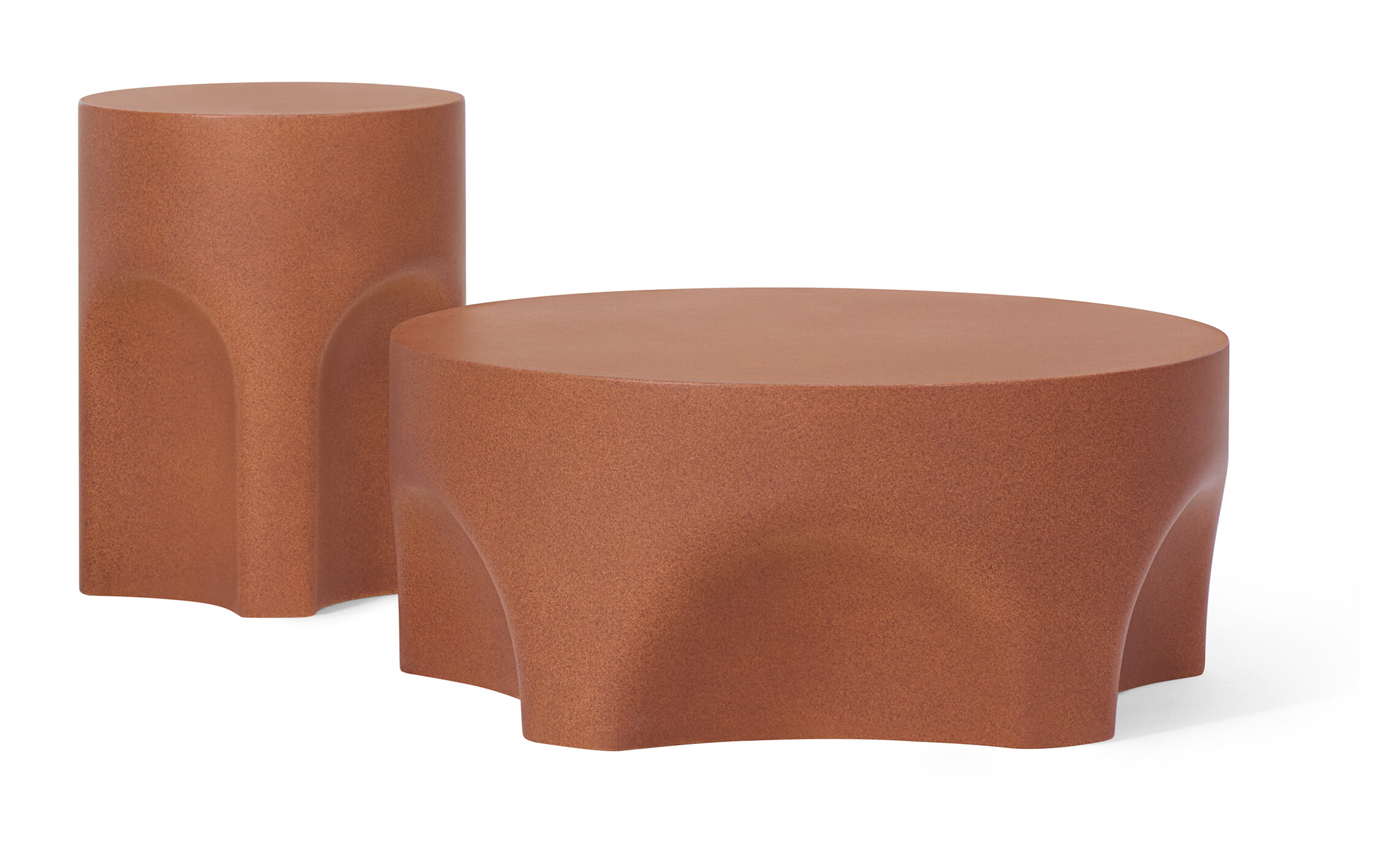 Jesper Home Ronde Salontafel 'Kamo' Terracotta, 70cm