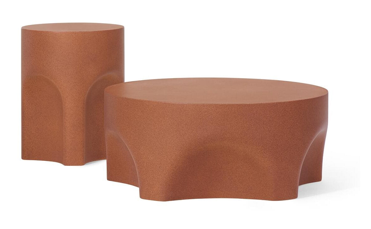 Jesper Home Ronde Bijzettafel 'Kamo' 35cm, kleur Sienna