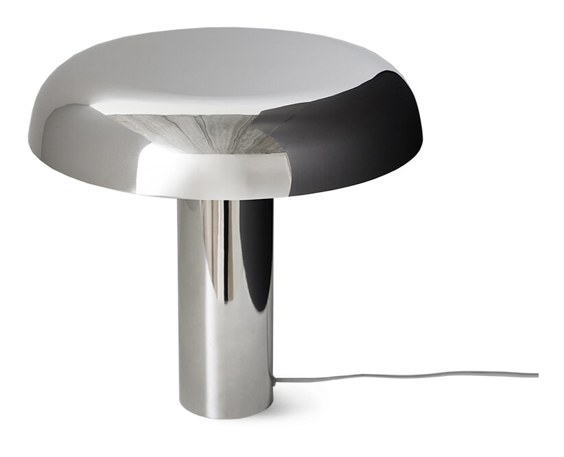 HKliving Tafellamp Mushroom 38cm - Chroom