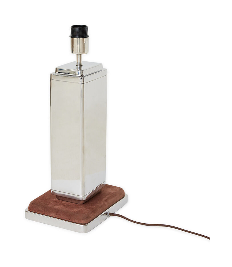 HKliving Lampvoet Brut 40cm - Chroom (excl. kap)