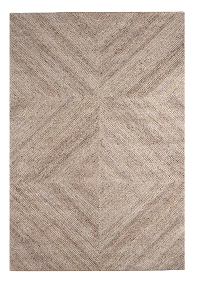 LABEL51 Vloerkleed 'Blendy' Wol, kleur Taupe