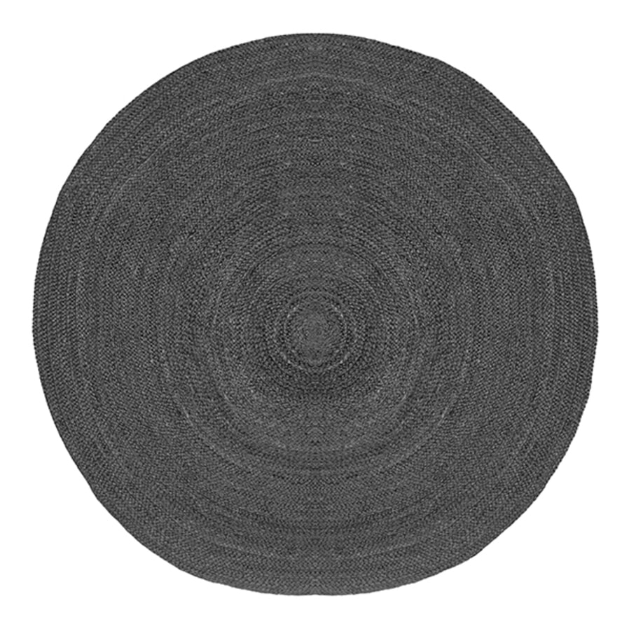 LABEL51 Vloerkleed 'Jute' 120cm, kleur Antraciet LABEL51 Vloerkleed 'Jute' 120cm, kleur Antraciet