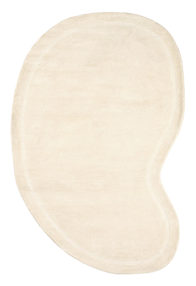 LABEL51 Organisch Vloerkleed 'Mody' kleur Ivory