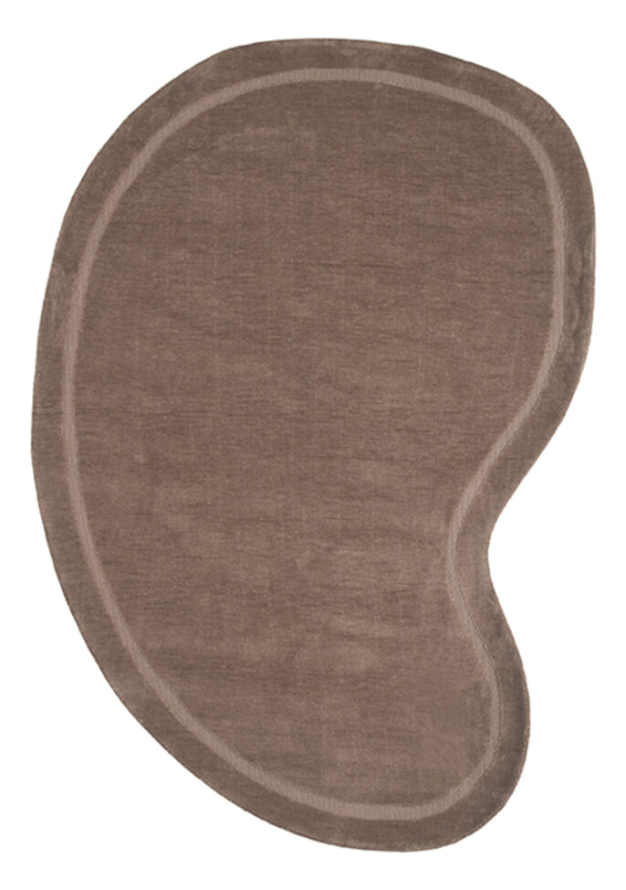 LABEL51 Organisch Vloerkleed 'Mody' kleur Taupe