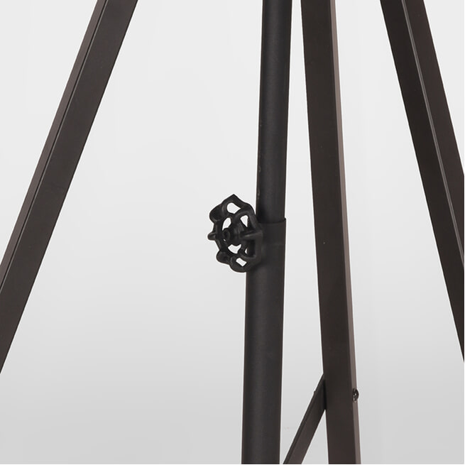 LABEL51 Vloerlamp 'Twine', Metaal, 145cm, kleur Zwart