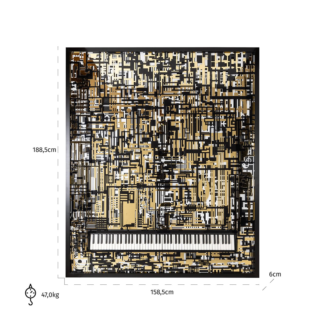 Richmond Wall Art 'Piano Wibi'