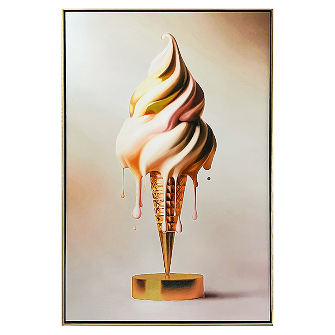 Richmond Wall Art Icecream 120 x 60cm - Goud