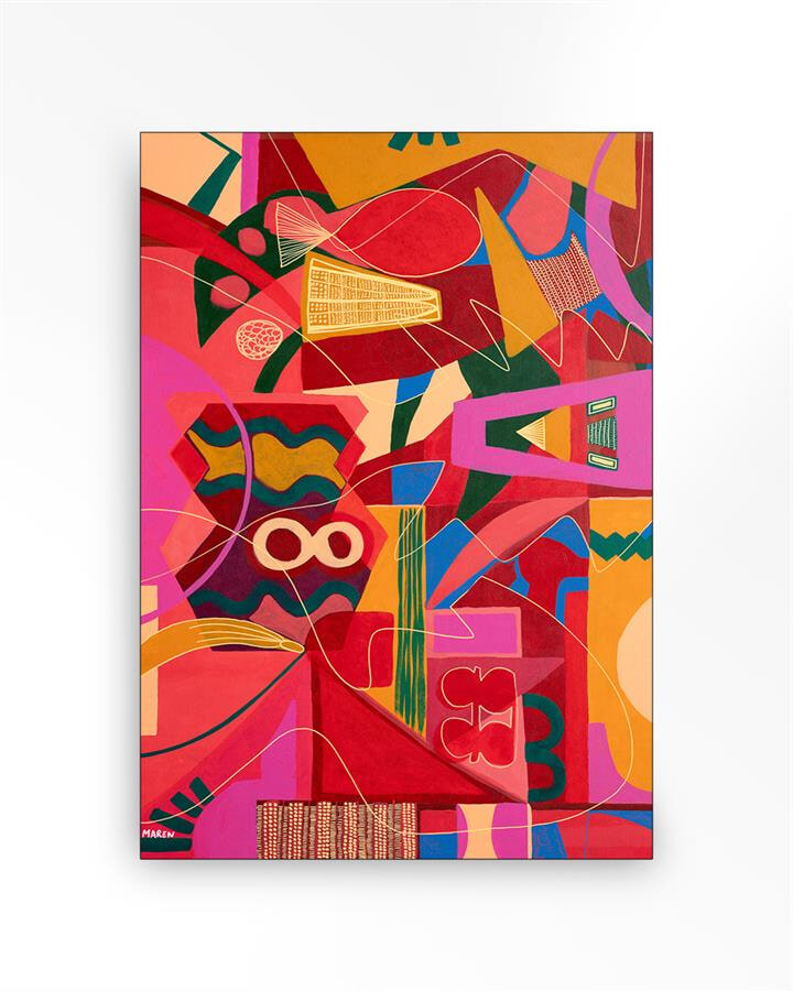 Urban Cotton Wandkleed 'Una noche de Jazz' Medium, 110 x 145cm