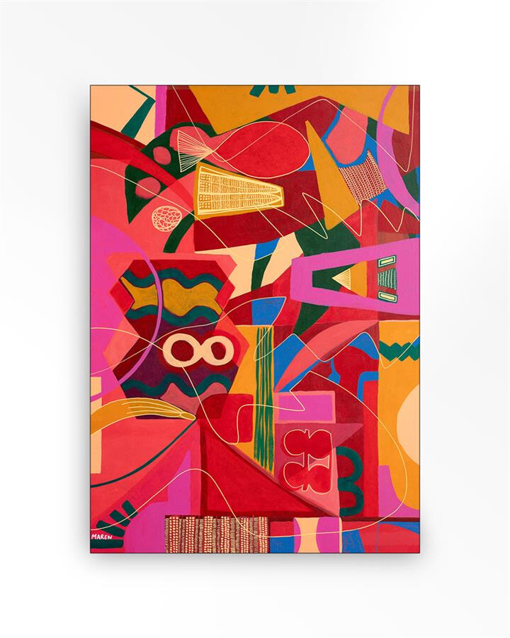 Urban Cotton Wandkleed 'Una noche de Jazz' Small, 80 x 110cm