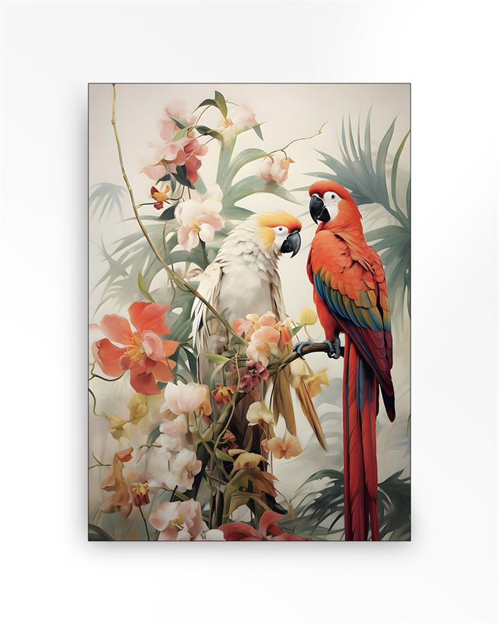 Urban Cotton Wandkleed 'Lovebirds' Small, 80 x 110cm