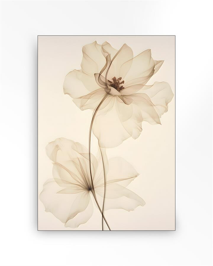 Urban Cotton Wandkleed 'White Flowers' Medium, 110 x 145cm