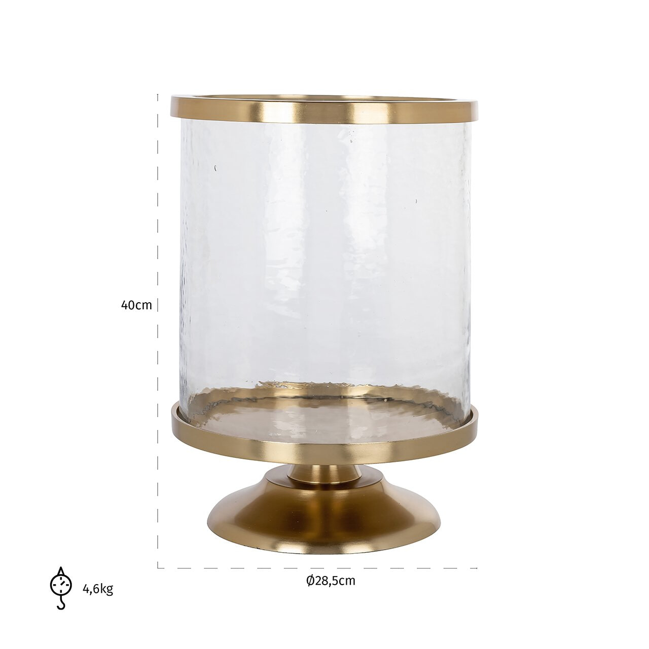 Richmond Windlicht 'Jaysin' 40cm hoog