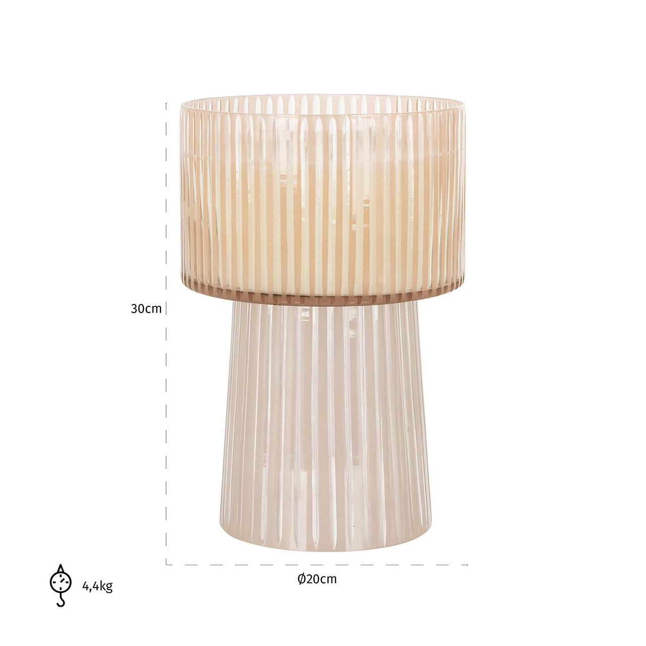 Richmond Geurkaars 'Daily' Glas, 30cm hoog