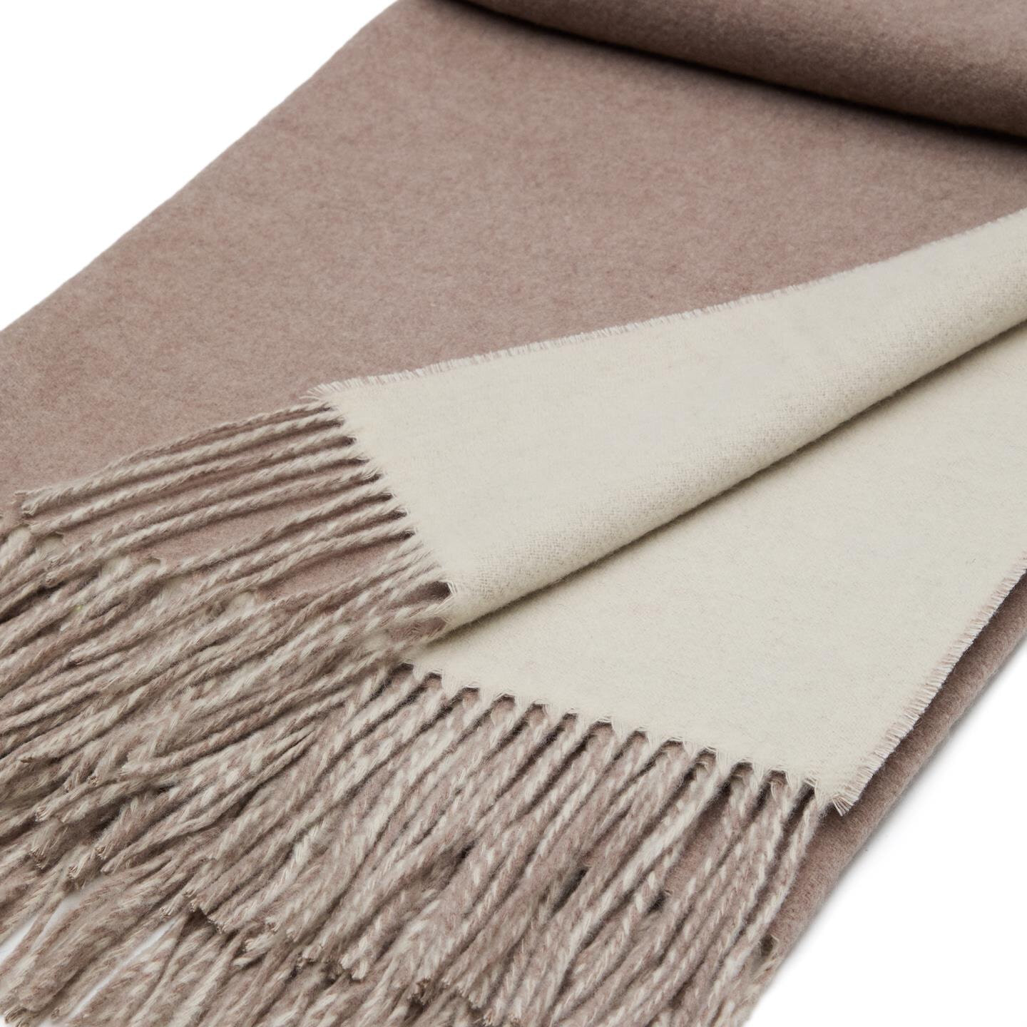 Kave Home Plaid 'Daiara' 170 x 130cm, kleur Bruin/Beige