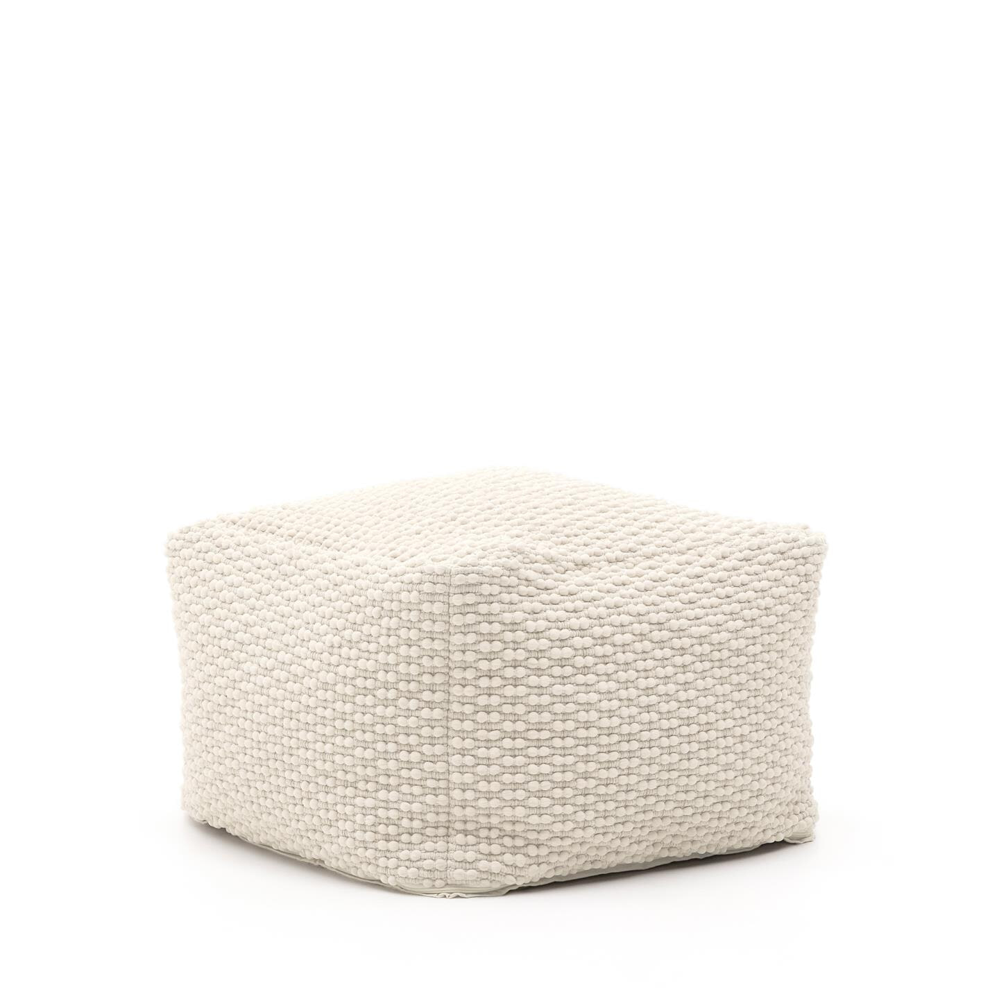 Kave Home Poef Mascarell 60 x 60cm - Naturel