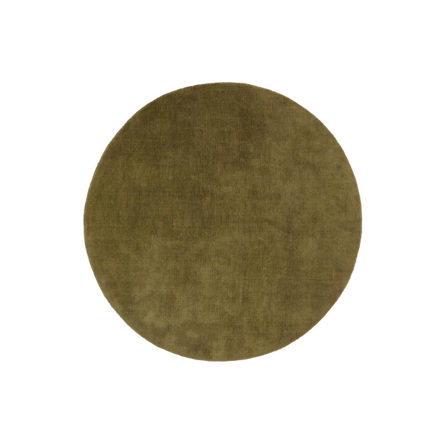 Kave Home Rond Vloerkleed Empuries 200cm - Donkergroen