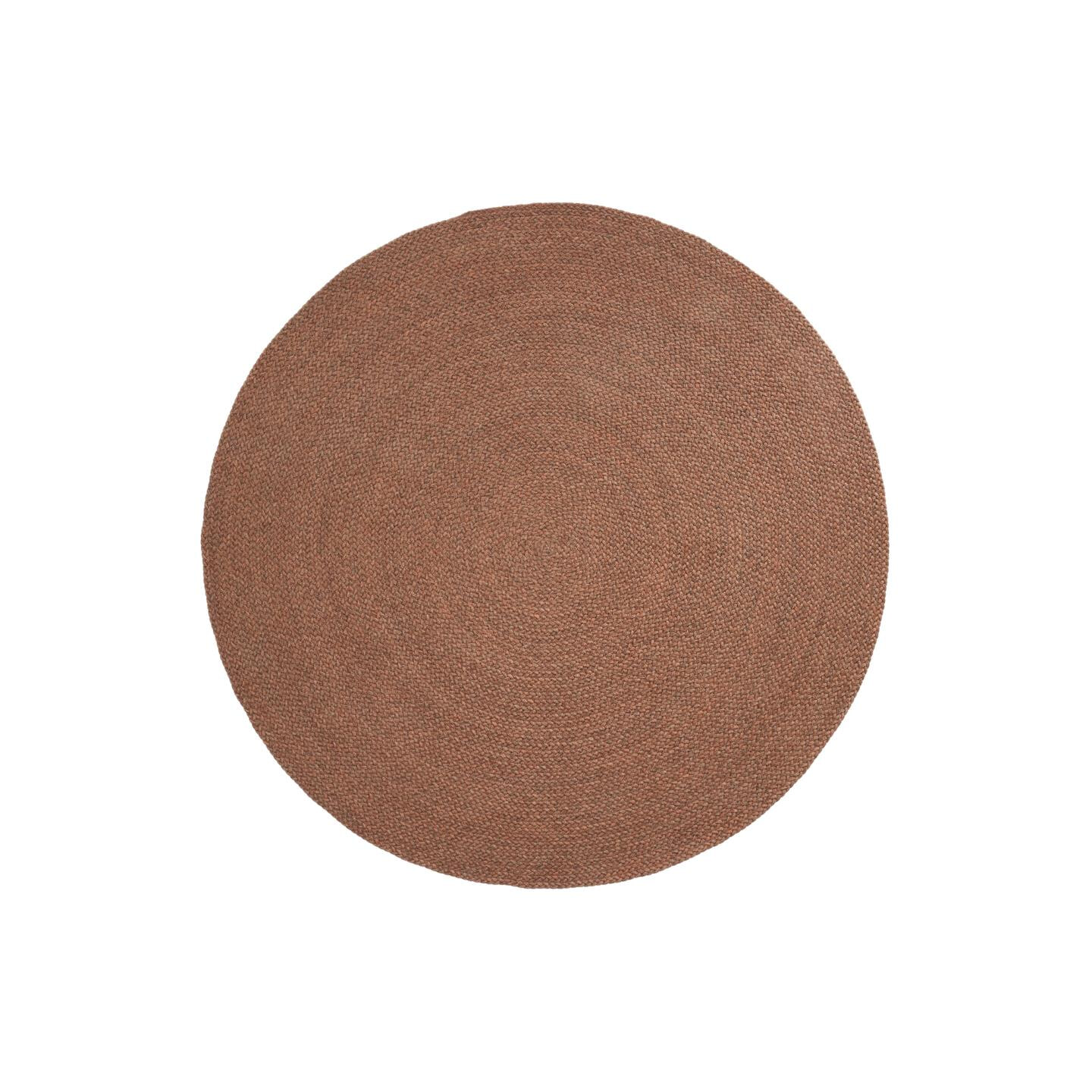 Kave Home Rond Vloerkleed 'Despas' 200cm, kleur Terracotta