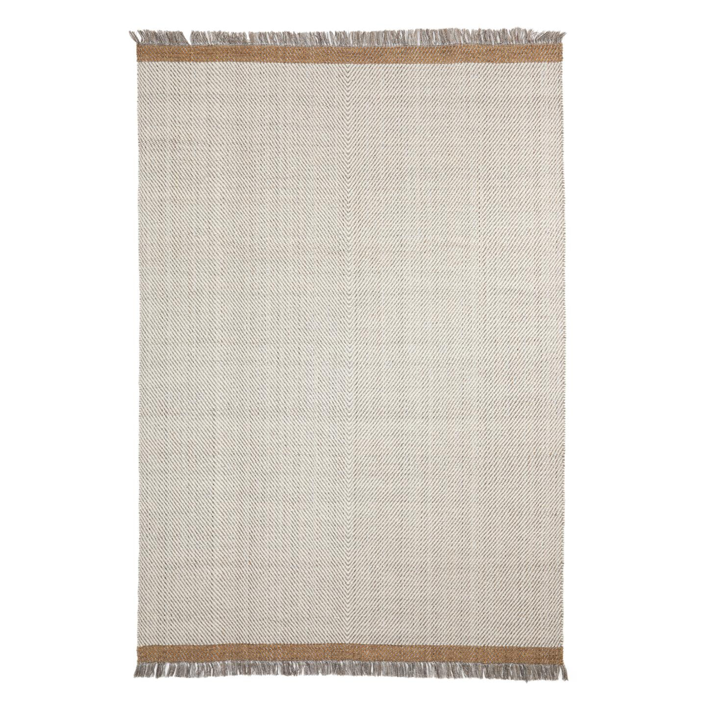 Kave Home Vloerkleed Brina Wolmix, 160 x 230cm - Lichtgrijs