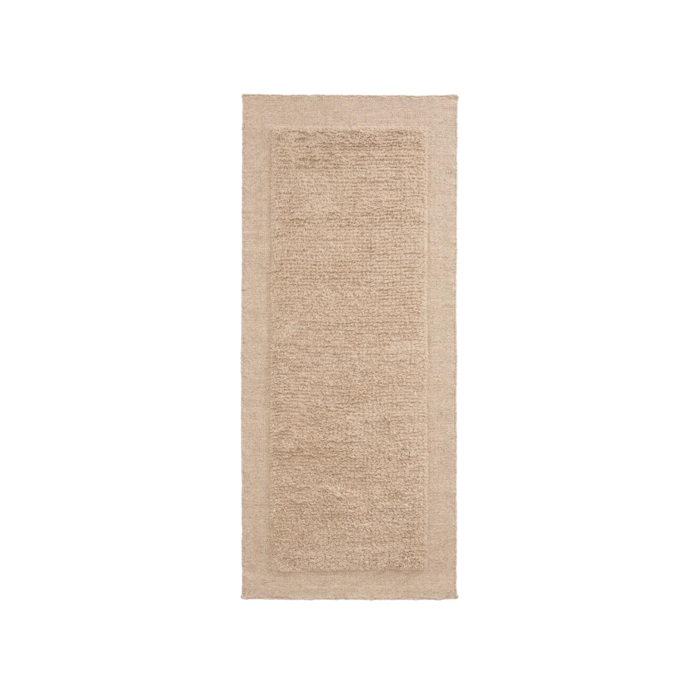 Kave Home Vloerkleed Marely Wol, 80 x 200cm - Beige