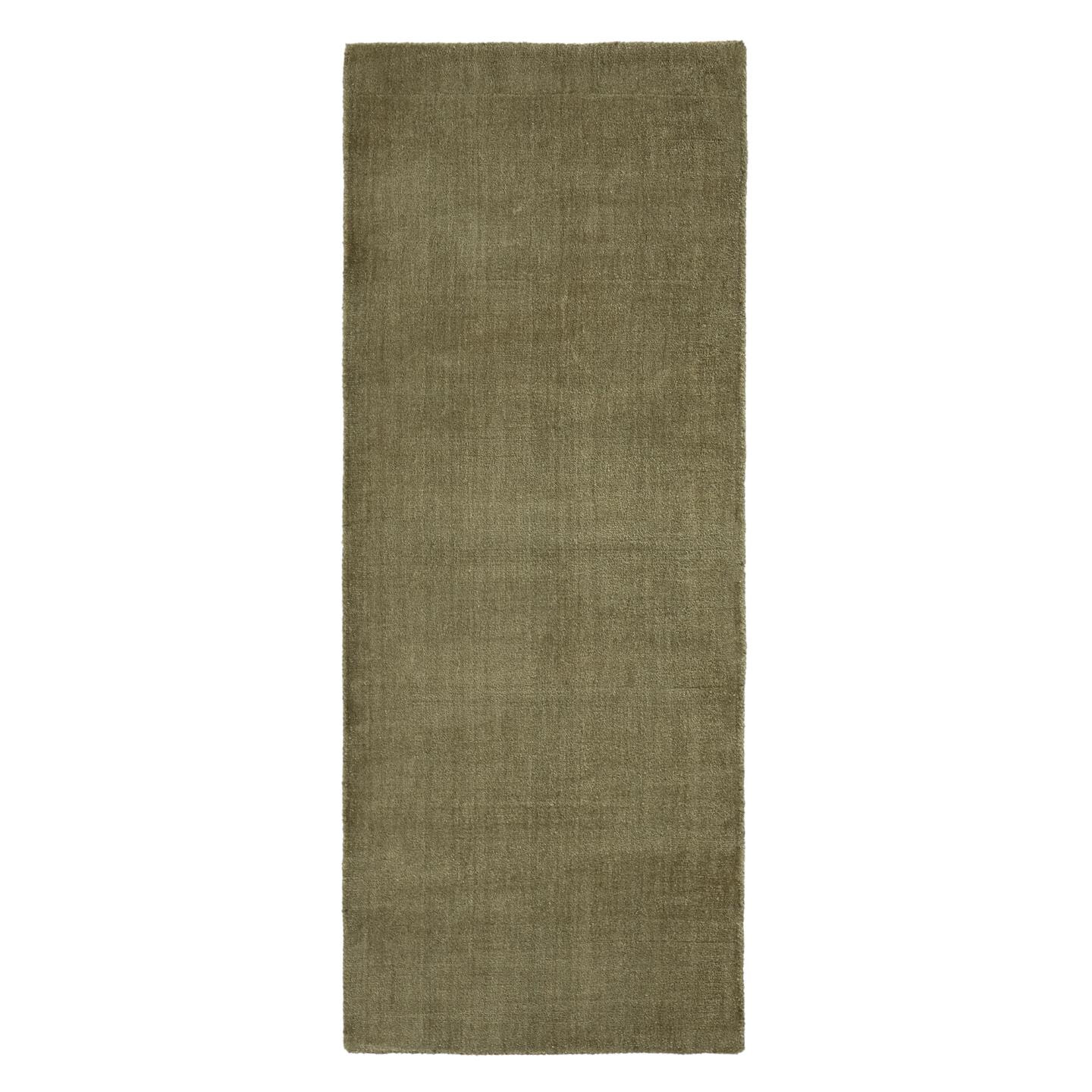 Kave Home Vloerkleed Empuries 80 x 200cm - Donkergroen