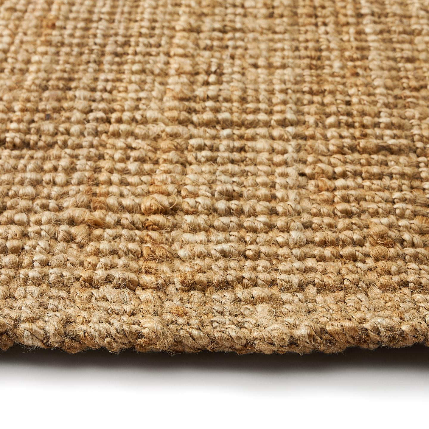 Kave Home Vloerkleed 'Madelin' Jute, 160 x 230cm, kleur Naturel