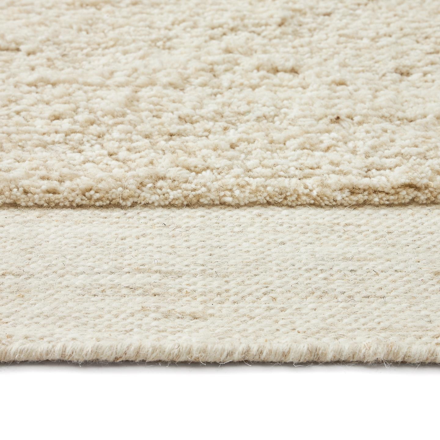 Kave Home Vloerkleed 'Marely' Wol, 160 x 230cm, kleur Wit