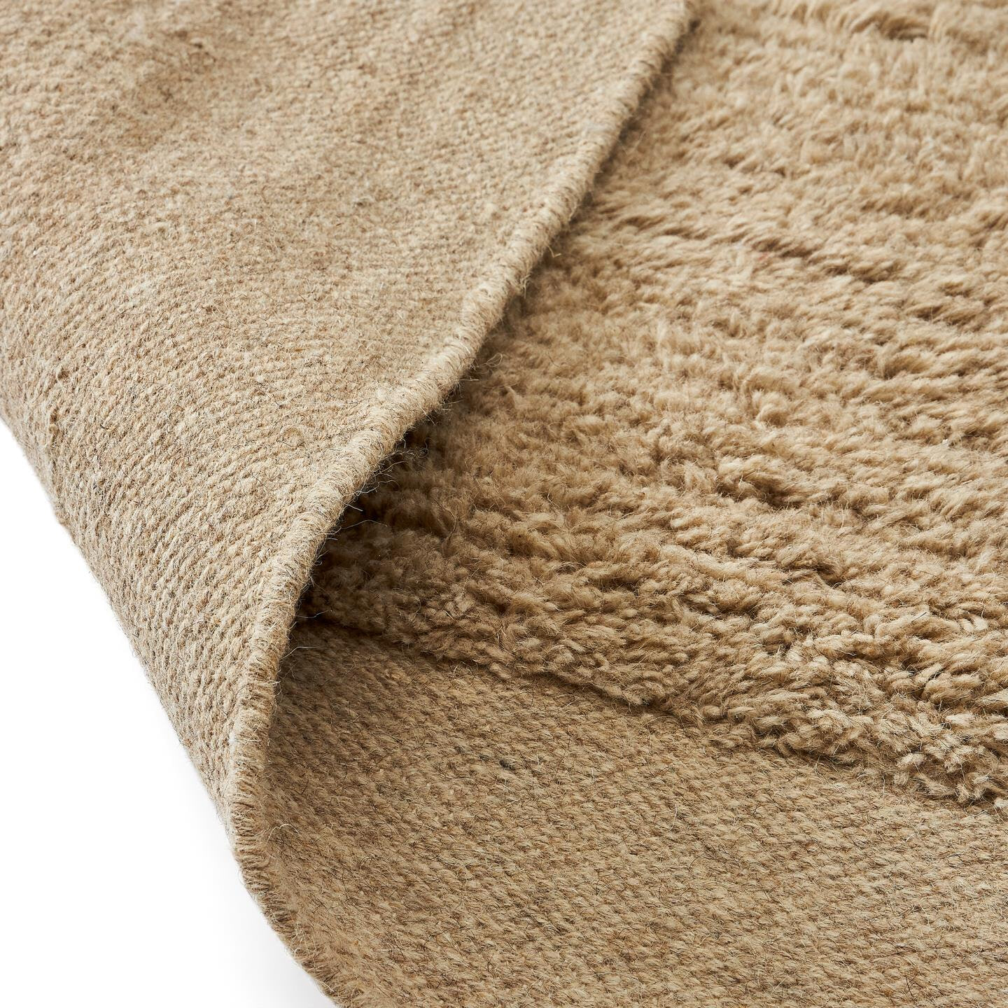 Kave Home Vloerkleed 'Marely' Wol, 160 x 230cm, kleur Beige