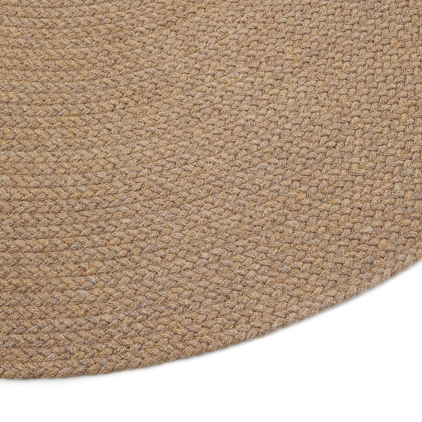 Kave Home Rond Vloerkleed 'Despas' 200cm, kleur Beige