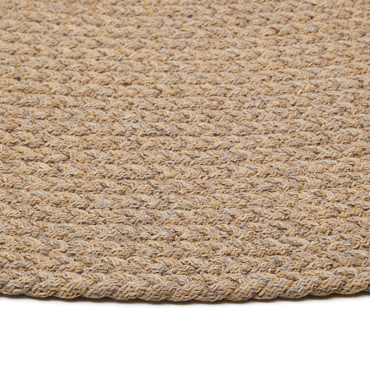 Kave Home Rond Vloerkleed 'Despas' 200cm, kleur Beige