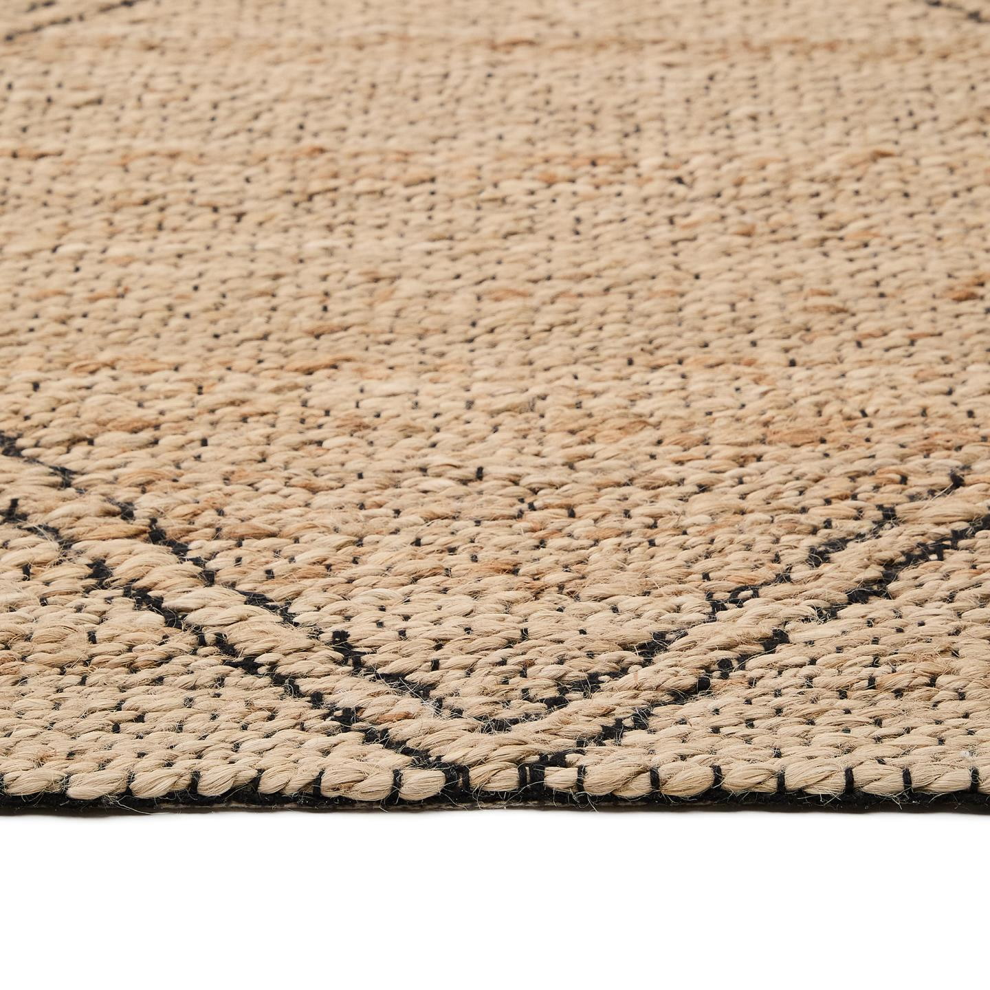 Kave Home Vloerkleed 'Vallalta' Jute, 160 x 230cm