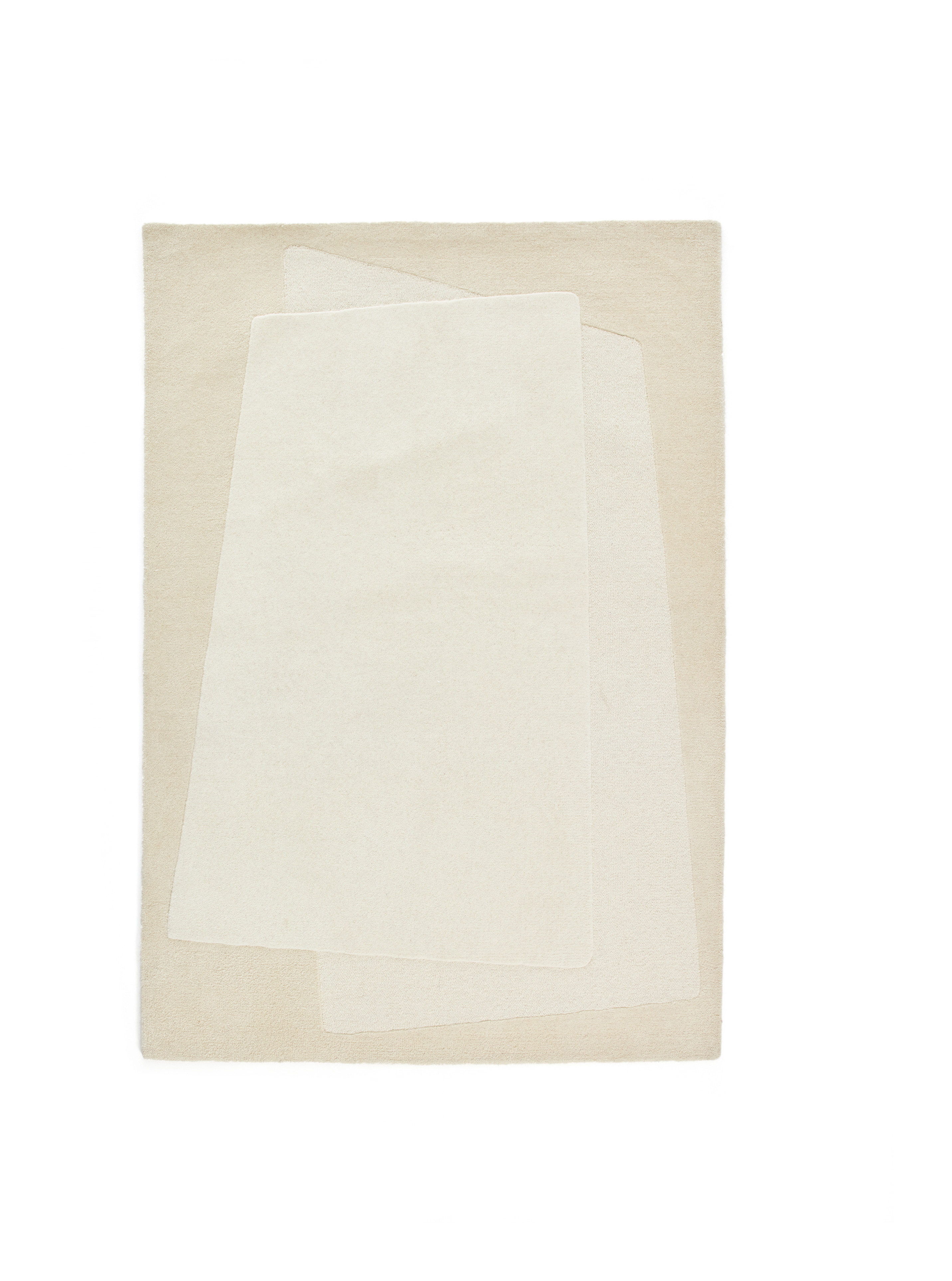 Kave Home Vloerkleed Dennie Wol, 160 x 230cm - Beige